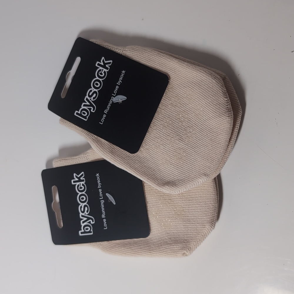 *New* Dog Cream Socks With Bottom Grips